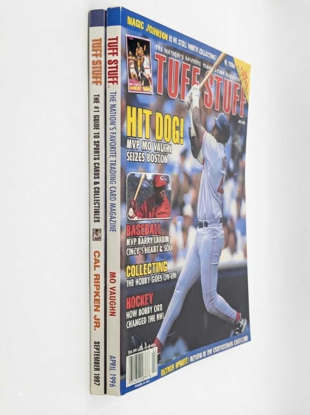Tuff Stuff Sports Card Magazines Pair (Cal Ripken Jr. & Mo Vaughn) 1996–1997